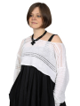 Pal Offner - Pullover - Disarranged Cropped Pullover_Linen Cotton - White - 2501-040202-320015
