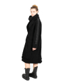 Rundholz DIP - Mantel im Kunstfell-Look aus Wolle in Schwarz - 2242181202