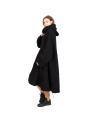 Rundholz DIP - Manteau Robe à capuche en laine vierge Black - 2242211203