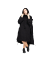 Rundholz DIP - Manteau Robe à capuche en laine vierge Black - 2242211203