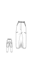 Rundholz - Tulpenförmige wollmix-hose - 2241010102
