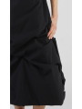 Rundholz - Schmales a-förmiges viskose woll-stretch-kleid - 2241160908