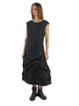 Rundholz - Schmales a-förmiges viskose woll-stretch-kleid - 2241160908