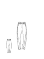 Bois rond - Pantalon long droit en lin et laine - 2241170104