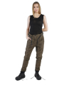 Rundholz - Lange gerade schmale leinen-woll-hose - 2241170104