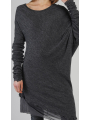Rundholz - Asymetrisches langes merino-jersey-t-shirt - 2241180502