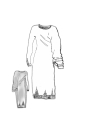 Rundholz - Asymetrisches langes merino-jersey-kleid - 2241180905