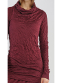 Rundholz - Gerades schmales crashjersey-t-shirt mit angeschnittenem kragen - 2241290505