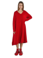 Rundholz - Ausgestelltes merino-woll-strickkleid mit schlitz - 2241377303