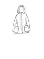 Rundholz - Cardigan étroit en poil de raton laveur avec capuche - 2241417107