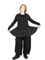 Rundholz Black Label - Blouse de sweat à col montant et volants Techno Black - 2243510522