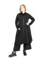 Rundholz Black Label - Taillierter SweatMantel mit Stehkragen black - 2243291228