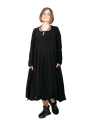 Rundholz Black Label - Kleid mit Ziernähten und versetzten Abschlüssen black - 2243470904