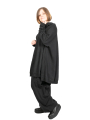 Rundholz DIP - Sweat long avec bords côtes Cototn Oversize Black - 2242270508