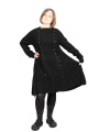 Rundholz - StrickKleid mit doppelreihiger Knopfleiste Patentmuster Wolle Black - 2241377005