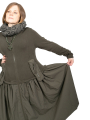 Rundholz Black Label - Robe sweat avec jupe ruchée techno Jungle - 2243510924-