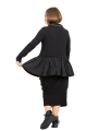 Rundholz Black Label - Blouse de sweat à col montant et volants Techno Black - 2243510522