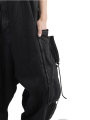 Rundholz DIP - Jeans Trägerhose mit großen Taschen Black - 2242030101