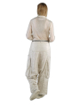 Bois rond DIP - Pantalon droit large en soie collée - 2242090102