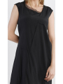 gerades schmales seidenstretch-kleid