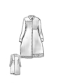 Bois rond DIP - Robe en soie stretch couvrant le genou - 2242100908