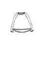 Rondin DIP - pull en forme de A en ours de cire mérinos avec bords brossés - 2242330715