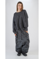 Rondin DIP - pull en forme de A en ours de cire mérinos avec bords brossés - 2242330715