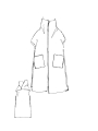Rundholz DIP - Ausgestelltes grobstrick-kleid - 2242447305