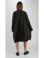 Rundholz DIP - Robe chemise avec empiècements latéraux en tricot Oversize Black - 2242530904