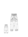 Bois rond DIP - Pantalon décontracté en coton sergé à l'entrejambe bas - 2242600101