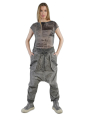 Bois rond DIP - Pantalon décontracté en coton sergé à l'entrejambe bas - 2242600101