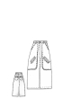 Rundholz DIP - Gerade weite baumwoll-twillstretch-hose mit tiefer schritthöhe - 2242600111