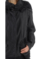 Rundholz DIP - Gerade schmale leinen-woll-jacke mit kapuze - 2242631101