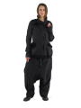 Rundholz DIP - Gerade schmale leinen-woll-jacke mit kapuze - 2242631101