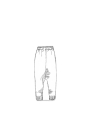 Bois rond DIP - Pantalon en tricot de crêpe de coton décontracté à l'entrejambe - 2242697609