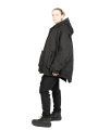 Rundholz Black Label - Jacket with hood and integrated vest wadier Black - 2243231101