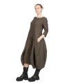 Rundholz Black Label - BallonKleid mit Raffungen in der Ballonform Super Stretch Jungle - 2243220904