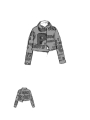 Rundholz Black Label - Kurze fein-strick-strickjacke mit allover-druck - 2243277103