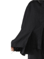 Rundholz Black Label - Jacke mit hohem Kragen und Faltentaschen Wollstoff gefilzt Oversize Black - 2243281102