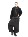 Rundholz Black Label - Weite Hose mit tieferem Schritt und kleinen Pattentaschen Black - 2243300101