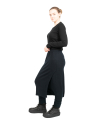 Rundholz - Pantalon tricoté harem jupe-culotte avec manchette laine mérinos Black - 2241447604