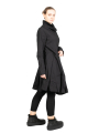 Rundholz Black Label - HemdKleid mit Falten Popeline Black - 2243320911