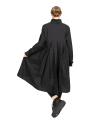 Rundholz Black Label - Kleid hinten gerüscht mit Brusttasche Popeline Black - 2243320912 