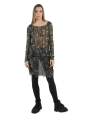Rundholz Black Label - Fitted mesh jersey tunic with all-over print - 2243341903