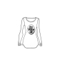 Rundholz Black Label - T-shirt cintré en jersey de coton avec impression placée - 2243370515