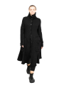 Rundholz Black Label - StrickMantel mit Koffertaschen gekochte Wolle Black - 2243897208