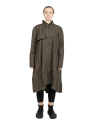 Rundholz Black Label - Kleid hinten gerüscht mit Brusttasche Popeline Jungle - 2243320912