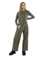 Rundholz Black Label - Pantalon droit large en coton sergé avec impression placée - 2243390104