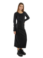 Rundholz Black Label - Jupe en coton sergé stretch en forme de banane avec impression placée - 2243390302