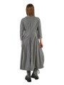 Rundholz Black Label - Ballonförmiges baumwoll-twillstretch-kleid mit platziertem druck - 2243390901